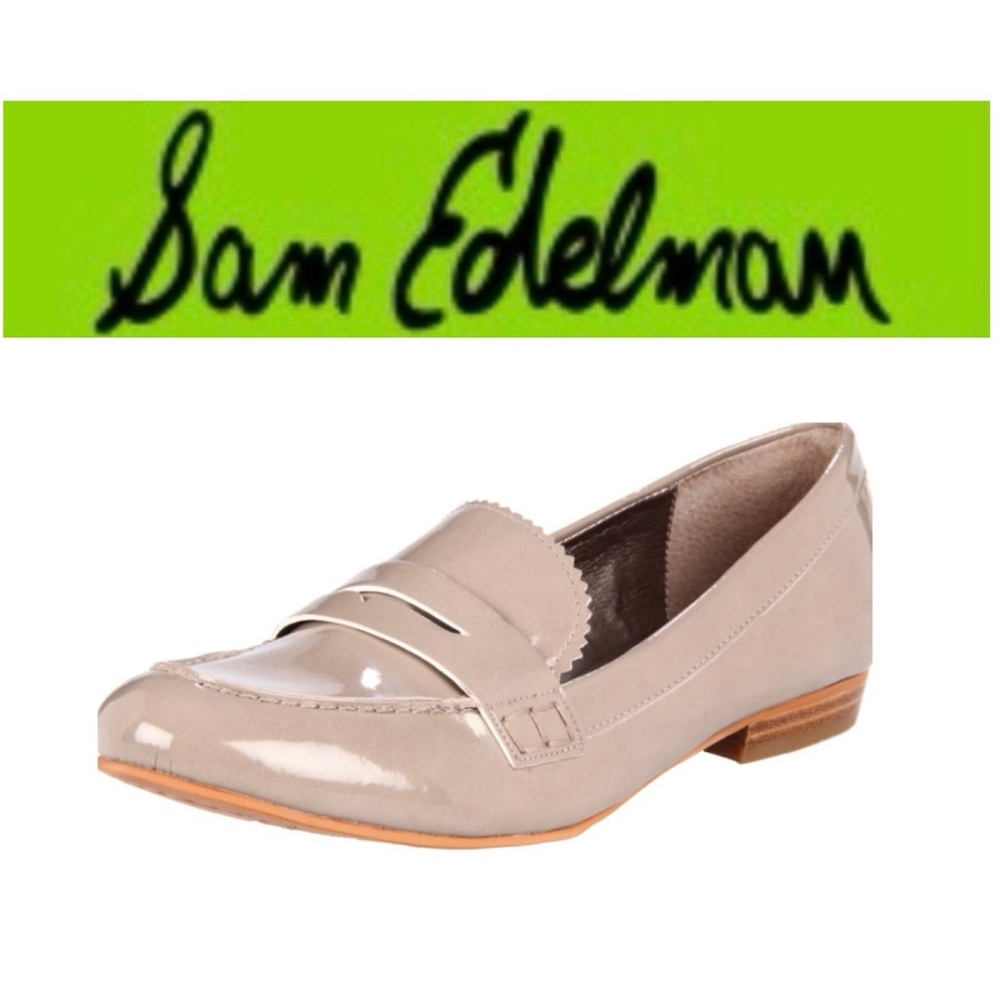 🪢 SAM EDELMAN Patent Leather Etiene Slip-On Loafer NEW 7.5